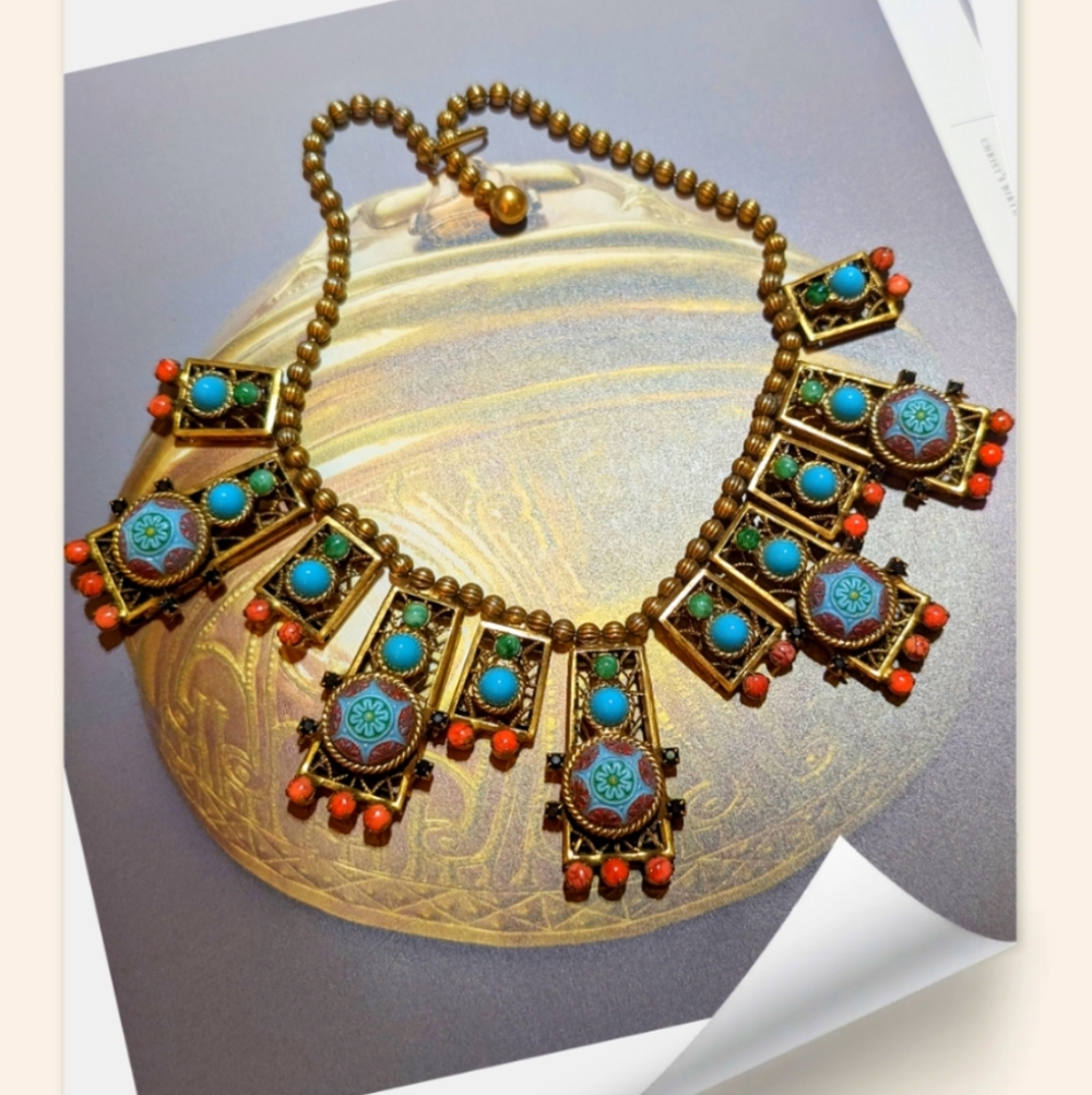 RARE Juliana Delizza & Elster Moroccan Matrix Necklace - Picture 5 of 6